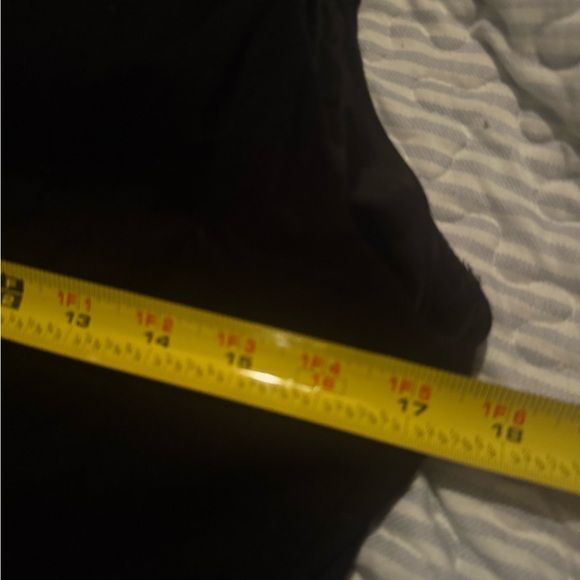 Donna Karan Black linen Midi Dress with Gold Bow belt - Picture 10 of 10